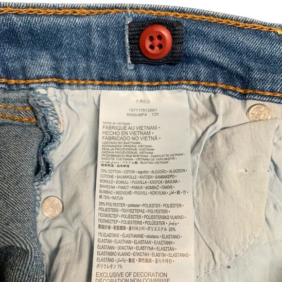 Levi Strauss Signature Girl’s Bermuda Shorts-Size 7 Regular - Picture 3 of 4